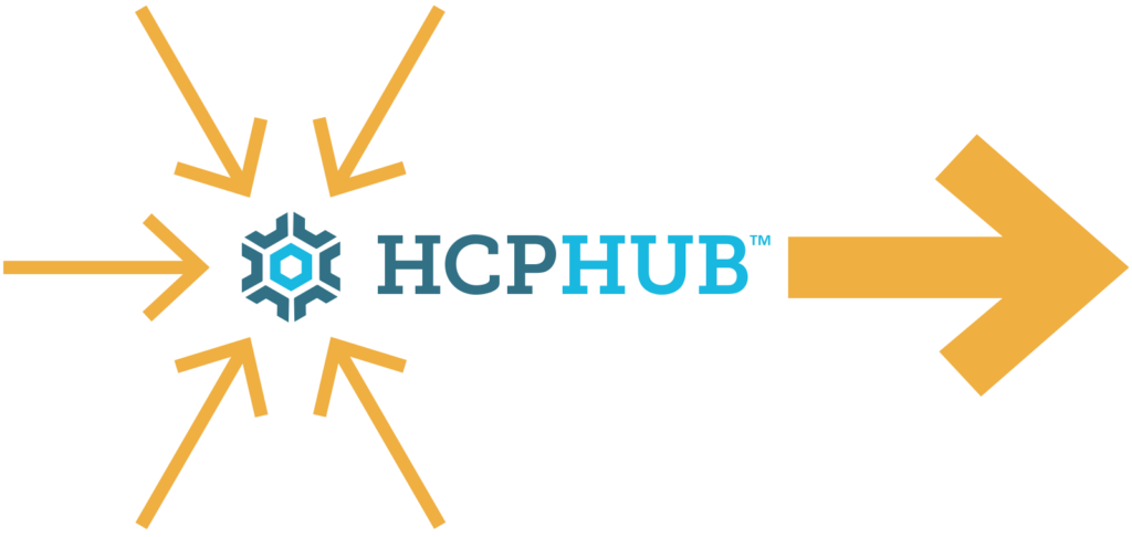 HCPHUB Arrow graphic - Software TM